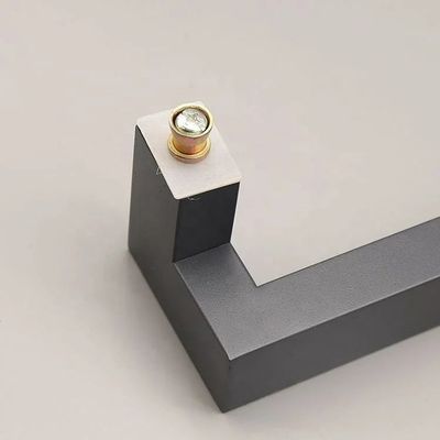 Μαύρο τετράγωνο μπαρ ντουλάπι τραβήξτε συρτάρι χειριστήρες από ανοξείδωτο χάλυβα σύγχρονο υλικό