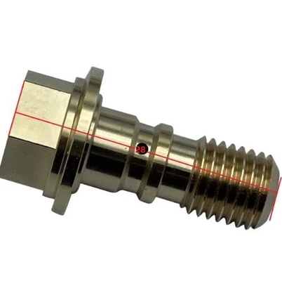 OEM CNC εξαρτήματα υλικού εξατομικευμένων συνδετήρων από χάλκινο μετάλλιο με διαδικασία τυποποίησης